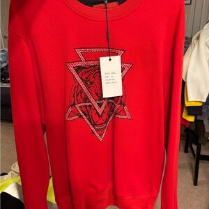 Red Graphic Sweater